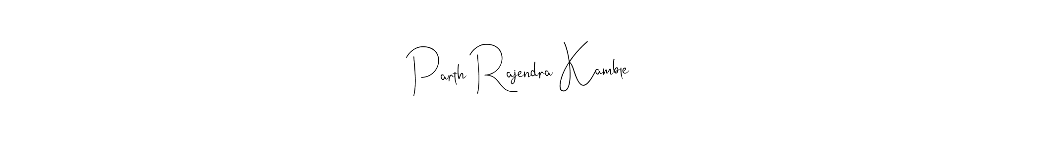 Andilay-7BmLP is a professional signature style that is perfect for those who want to add a touch of class to their signature. It is also a great choice for those who want to make their signature more unique. Get Parth Rajendra Kamble name to fancy signature for free. Parth Rajendra Kamble signature style 4 images and pictures png