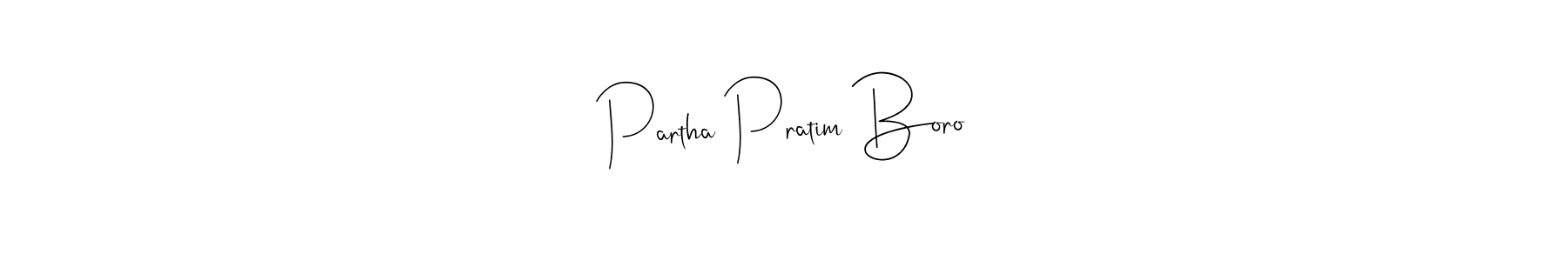 Make a beautiful signature design for name Partha Pratim Boro. With this signature (Andilay-7BmLP) style, you can create a handwritten signature for free. Partha Pratim Boro signature style 4 images and pictures png