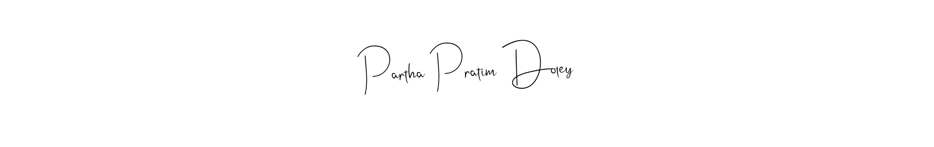 This is the best signature style for the Partha Pratim Doley name. Also you like these signature font (Andilay-7BmLP). Mix name signature. Partha Pratim Doley signature style 4 images and pictures png