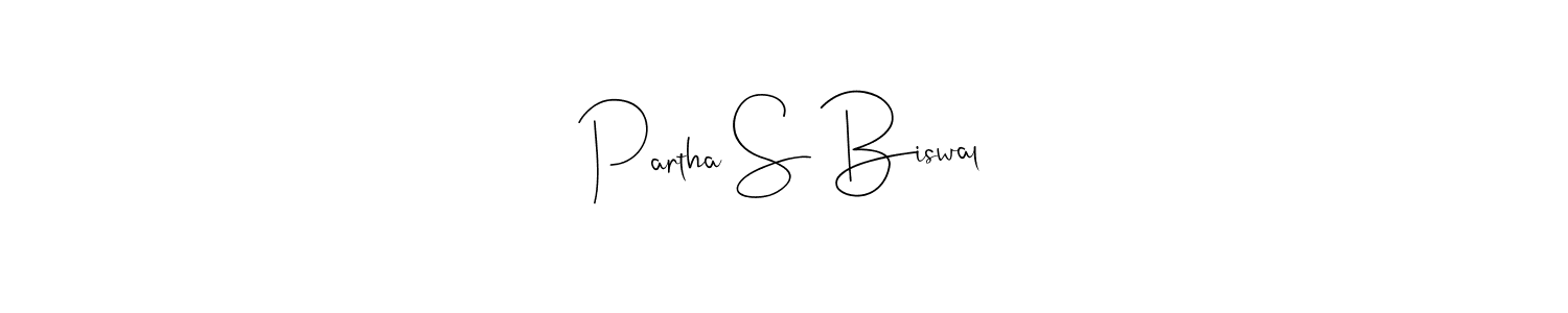 Make a beautiful signature design for name Partha S Biswal. Use this online signature maker to create a handwritten signature for free. Partha S Biswal signature style 4 images and pictures png