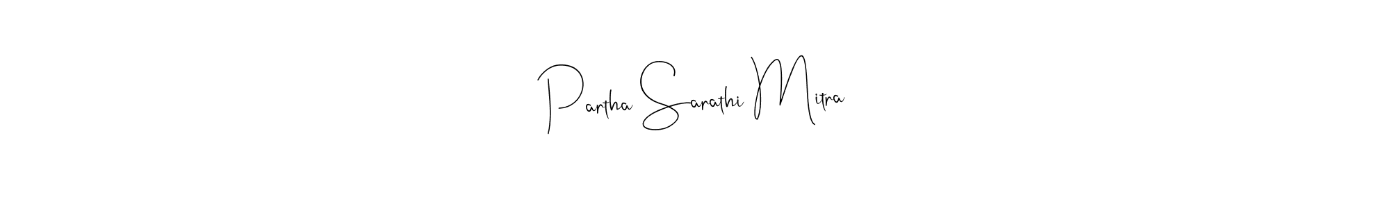 You should practise on your own different ways (Andilay-7BmLP) to write your name (Partha Sarathi Mitra) in signature. don't let someone else do it for you. Partha Sarathi Mitra signature style 4 images and pictures png