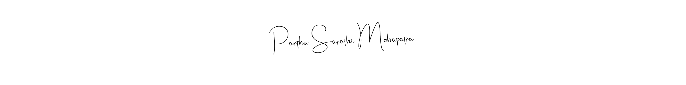 You should practise on your own different ways (Andilay-7BmLP) to write your name (Partha Sarathi Mohapatra) in signature. don't let someone else do it for you. Partha Sarathi Mohapatra signature style 4 images and pictures png