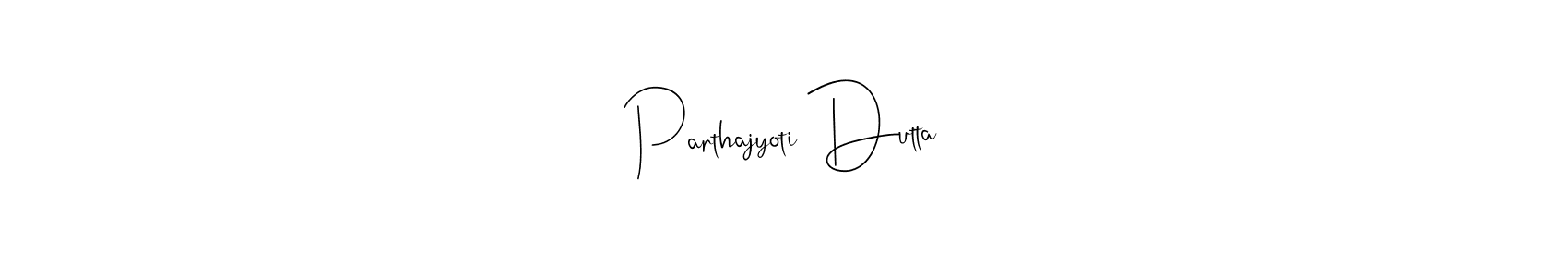 How to Draw Parthajyoti Dutta signature style? Andilay-7BmLP is a latest design signature styles for name Parthajyoti Dutta. Parthajyoti Dutta signature style 4 images and pictures png