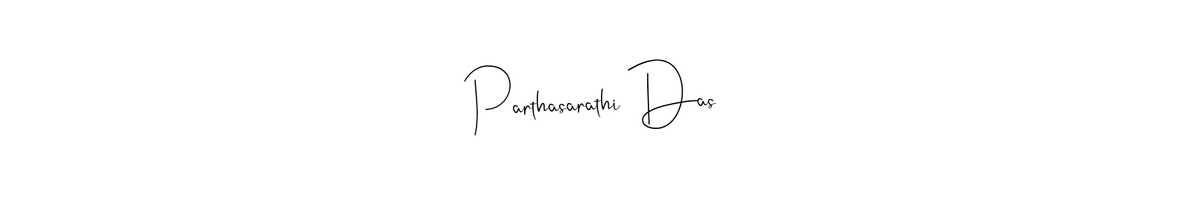 Make a beautiful signature design for name Parthasarathi Das. With this signature (Andilay-7BmLP) style, you can create a handwritten signature for free. Parthasarathi Das signature style 4 images and pictures png