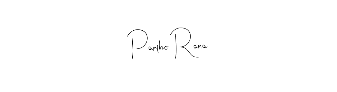 Use a signature maker to create a handwritten signature online. With this signature software, you can design (Andilay-7BmLP) your own signature for name Partho Rana. Partho Rana signature style 4 images and pictures png