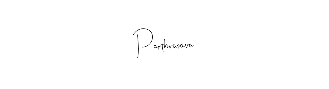 How to make Parthvasava name signature. Use Andilay-7BmLP style for creating short signs online. This is the latest handwritten sign. Parthvasava signature style 4 images and pictures png
