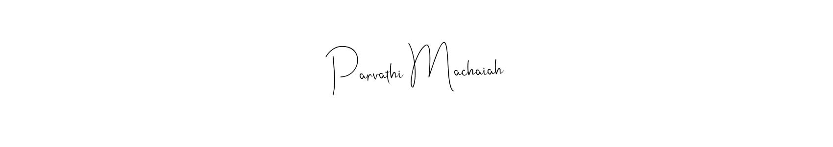 Similarly Andilay-7BmLP is the best handwritten signature design. Signature creator online .You can use it as an online autograph creator for name Parvathi Machaiah. Parvathi Machaiah signature style 4 images and pictures png