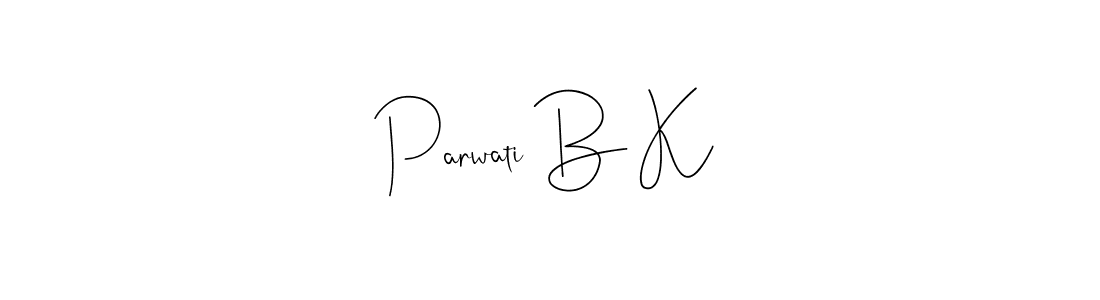 Best and Professional Signature Style for Parwati B K. Andilay-7BmLP Best Signature Style Collection. Parwati B K signature style 4 images and pictures png