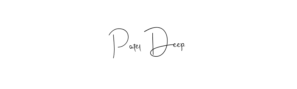 The best way (Andilay-7BmLP) to make a short signature is to pick only two or three words in your name. The name Patel Deep include a total of six letters. For converting this name. Patel Deep signature style 4 images and pictures png