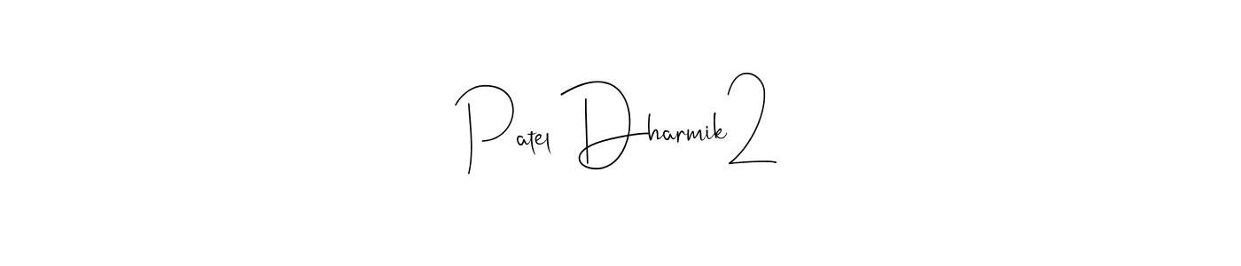 How to make Patel Dharmik2 signature? Andilay-7BmLP is a professional autograph style. Create handwritten signature for Patel Dharmik2 name. Patel Dharmik2 signature style 4 images and pictures png