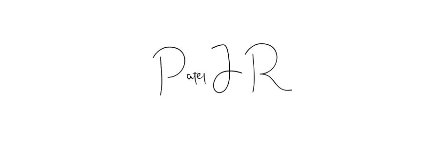 You should practise on your own different ways (Andilay-7BmLP) to write your name (Patel J R) in signature. don't let someone else do it for you. Patel J R signature style 4 images and pictures png
