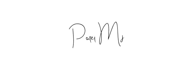How to make Patel Mj signature? Andilay-7BmLP is a professional autograph style. Create handwritten signature for Patel Mj name. Patel Mj signature style 4 images and pictures png