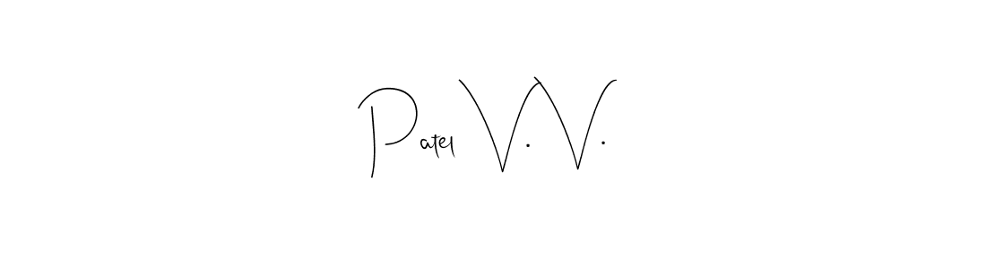 Make a beautiful signature design for name Patel V. V.. Use this online signature maker to create a handwritten signature for free. Patel V. V. signature style 4 images and pictures png