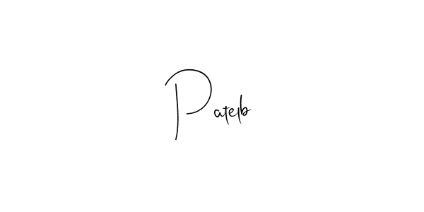 How to Draw Patelb signature style? Andilay-7BmLP is a latest design signature styles for name Patelb. Patelb signature style 4 images and pictures png