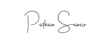Get inspired by this graceful Andilay-7BmLP signature style for name Pathan Samir. Smooth loops and balanced proportions for everyday use. Pathan Samir signature style 4 images and pictures png