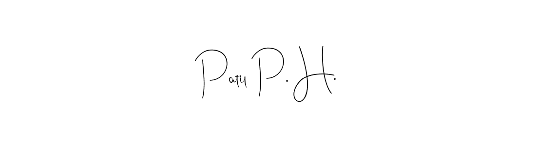 Make a beautiful signature design for name Patil P. H.. Use this online signature maker to create a handwritten signature for free. Patil P. H. signature style 4 images and pictures png