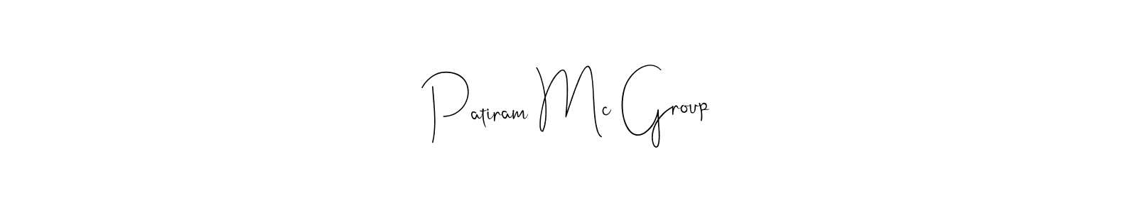 How to Draw Patiram Mc Group signature style? Andilay-7BmLP is a latest design signature styles for name Patiram Mc Group. Patiram Mc Group signature style 4 images and pictures png