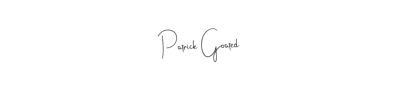 Make a beautiful signature design for name Patrick Goated. Use this online signature maker to create a handwritten signature for free. Patrick Goated signature style 4 images and pictures png