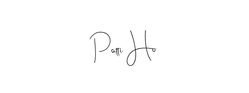 Use a signature maker to create a handwritten signature online. With this signature software, you can design (Andilay-7BmLP) your own signature for name Patti Ho. Patti Ho signature style 4 images and pictures png