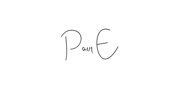 Use a signature maker to create a handwritten signature online. With this signature software, you can design (Andilay-7BmLP) your own signature for name Paul E. Paul E signature style 4 images and pictures png