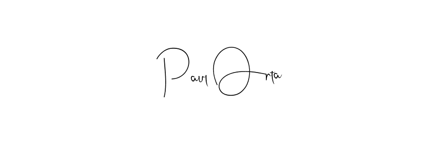 Paul Orta stylish signature style. Best Handwritten Sign (Andilay-7BmLP) for my name. Handwritten Signature Collection Ideas for my name Paul Orta. Paul Orta signature style 4 images and pictures png