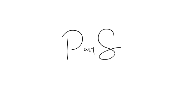 Use a signature maker to create a handwritten signature online. With this signature software, you can design (Andilay-7BmLP) your own signature for name Paul S. Paul S signature style 4 images and pictures png