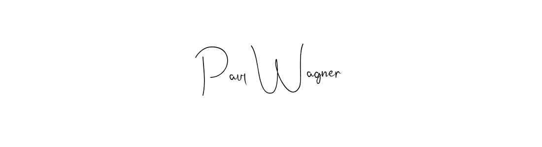 How to make Paul Wagner name signature. Use Andilay-7BmLP style for creating short signs online. This is the latest handwritten sign. Paul Wagner signature style 4 images and pictures png