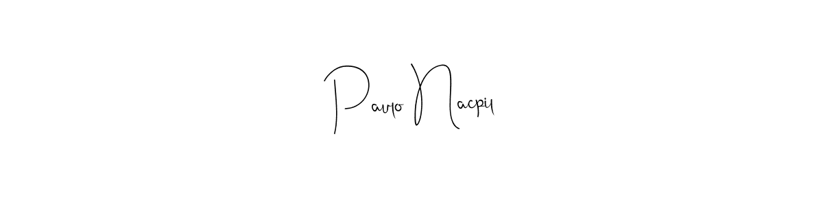 Make a beautiful signature design for name Paulo Nacpil. With this signature (Andilay-7BmLP) style, you can create a handwritten signature for free. Paulo Nacpil signature style 4 images and pictures png