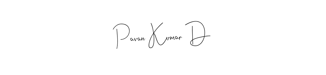 You should practise on your own different ways (Andilay-7BmLP) to write your name (Pavan Kumar D) in signature. don't let someone else do it for you. Pavan Kumar D signature style 4 images and pictures png