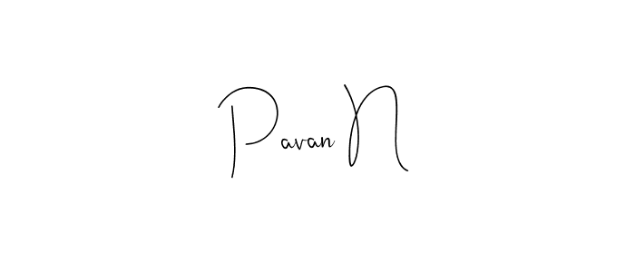 Also we have Pavan N name is the best signature style. Create professional handwritten signature collection using Andilay-7BmLP autograph style. Pavan N signature style 4 images and pictures png