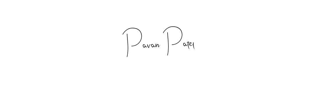 Make a beautiful signature design for name Pavan Patel. With this signature (Andilay-7BmLP) style, you can create a handwritten signature for free. Pavan Patel signature style 4 images and pictures png