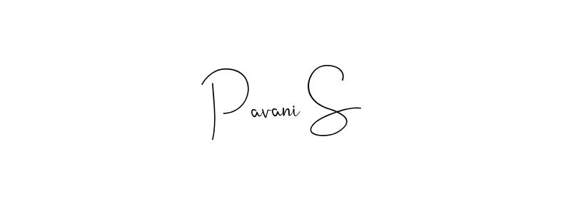 Use a signature maker to create a handwritten signature online. With this signature software, you can design (Andilay-7BmLP) your own signature for name Pavani S. Pavani S signature style 4 images and pictures png
