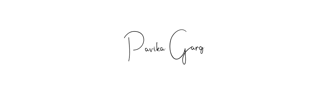 Andilay-7BmLP is a professional signature style that is perfect for those who want to add a touch of class to their signature. It is also a great choice for those who want to make their signature more unique. Get Pavika Garg name to fancy signature for free. Pavika Garg signature style 4 images and pictures png