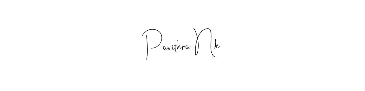 Use a signature maker to create a handwritten signature online. With this signature software, you can design (Andilay-7BmLP) your own signature for name Pavithra N.k. Pavithra N.k signature style 4 images and pictures png