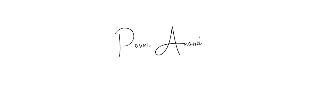 Design your own signature with our free online signature maker. With this signature software, you can create a handwritten (Andilay-7BmLP) signature for name Pavni Anand. Pavni Anand signature style 4 images and pictures png