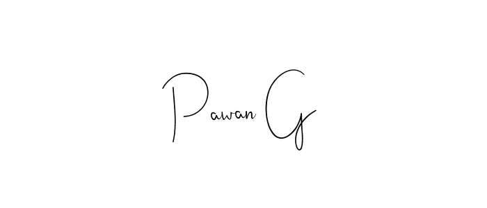 Design your own signature with our free online signature maker. With this signature software, you can create a handwritten (Andilay-7BmLP) signature for name Pawan G. Pawan G signature style 4 images and pictures png