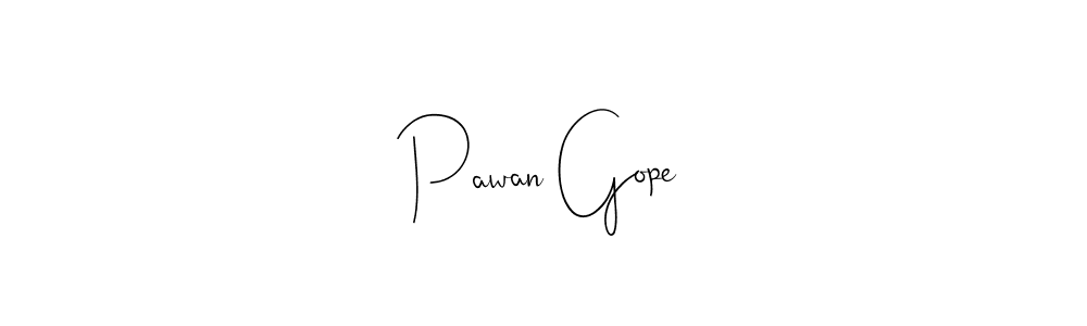 You should practise on your own different ways (Andilay-7BmLP) to write your name (Pawan Gope) in signature. don't let someone else do it for you. Pawan Gope signature style 4 images and pictures png