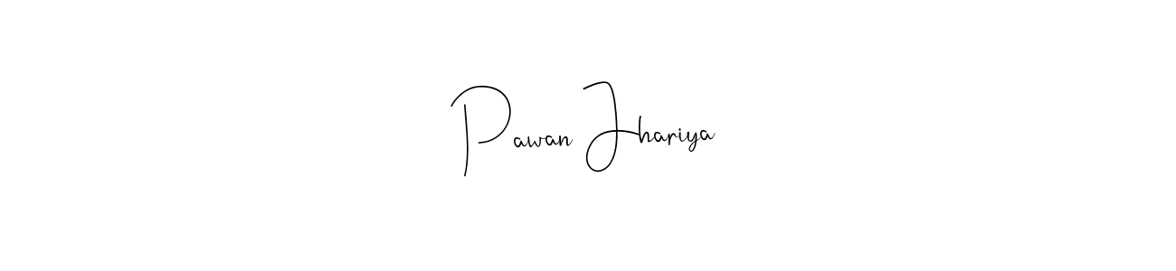 Pawan Jhariya stylish signature style. Best Handwritten Sign (Andilay-7BmLP) for my name. Handwritten Signature Collection Ideas for my name Pawan Jhariya. Pawan Jhariya signature style 4 images and pictures png