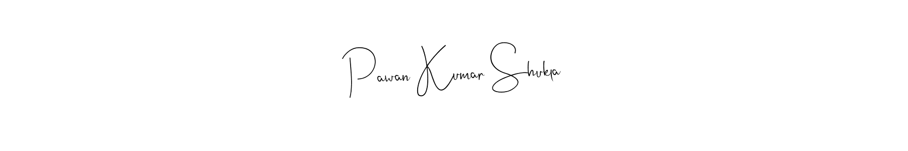 if you are searching for the best signature style for your name Pawan Kumar Shukla. so please give up your signature search. here we have designed multiple signature styles  using Andilay-7BmLP. Pawan Kumar Shukla signature style 4 images and pictures png