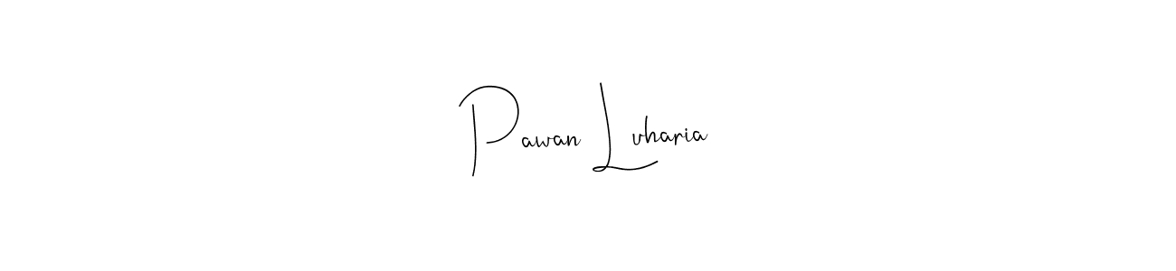 The best way (Andilay-7BmLP) to make a short signature is to pick only two or three words in your name. The name Pawan Luharia include a total of six letters. For converting this name. Pawan Luharia signature style 4 images and pictures png