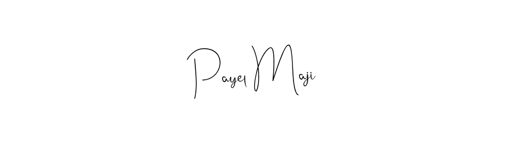Make a beautiful signature design for name Payel Maji. With this signature (Andilay-7BmLP) style, you can create a handwritten signature for free. Payel Maji signature style 4 images and pictures png