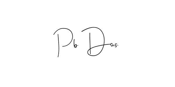 How to make Pb Das name signature. Use Andilay-7BmLP style for creating short signs online. This is the latest handwritten sign. Pb Das signature style 4 images and pictures png