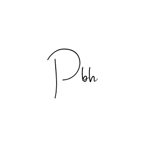 Make a beautiful signature design for name Pbh. With this signature (Andilay-7BmLP) style, you can create a handwritten signature for free. Pbh signature style 4 images and pictures png