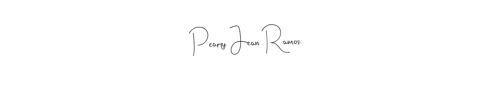 Create a beautiful signature design for name Pearly Jean Ramos. With this signature (Andilay-7BmLP) fonts, you can make a handwritten signature for free. Pearly Jean Ramos signature style 4 images and pictures png