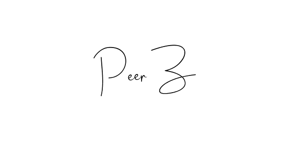 How to make Peer Z name signature. Use Andilay-7BmLP style for creating short signs online. This is the latest handwritten sign. Peer Z signature style 4 images and pictures png