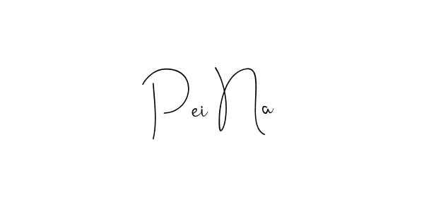 Create a beautiful signature design for name Pei Na. With this signature (Andilay-7BmLP) fonts, you can make a handwritten signature for free. Pei Na signature style 4 images and pictures png