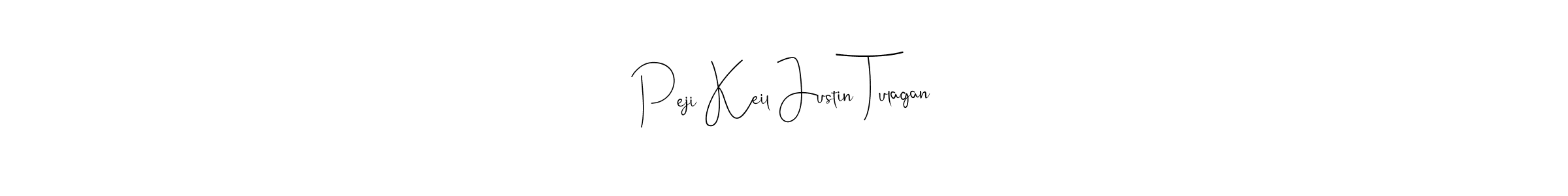 Peji Keil Justin Tulagan stylish signature style. Best Handwritten Sign (Andilay-7BmLP) for my name. Handwritten Signature Collection Ideas for my name Peji Keil Justin Tulagan. Peji Keil Justin Tulagan signature style 4 images and pictures png