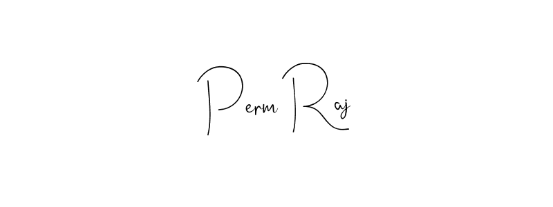 Also we have Perm Raj name is the best signature style. Create professional handwritten signature collection using Andilay-7BmLP autograph style. Perm Raj signature style 4 images and pictures png