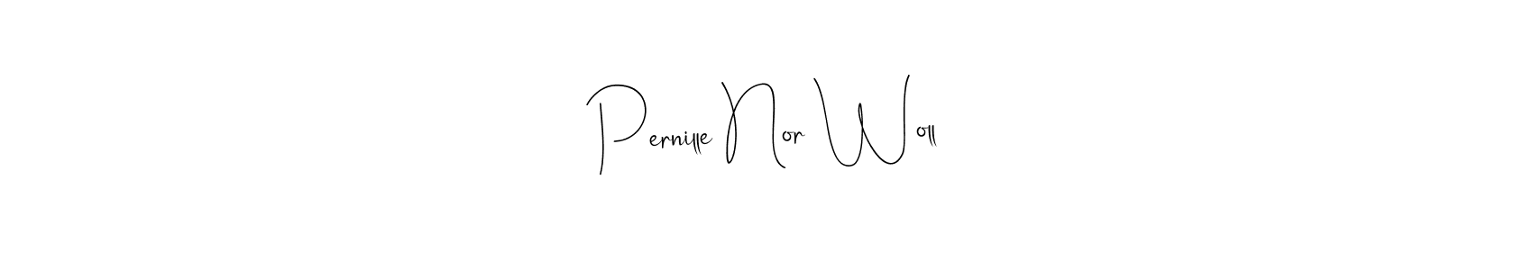 Use a signature maker to create a handwritten signature online. With this signature software, you can design (Andilay-7BmLP) your own signature for name Pernille Nor Woll. Pernille Nor Woll signature style 4 images and pictures png