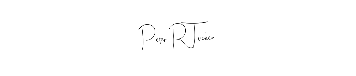 The best way (Andilay-7BmLP) to make a short signature is to pick only two or three words in your name. The name Peter R Tucker include a total of six letters. For converting this name. Peter R Tucker signature style 4 images and pictures png